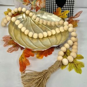 Wooden stringed beads